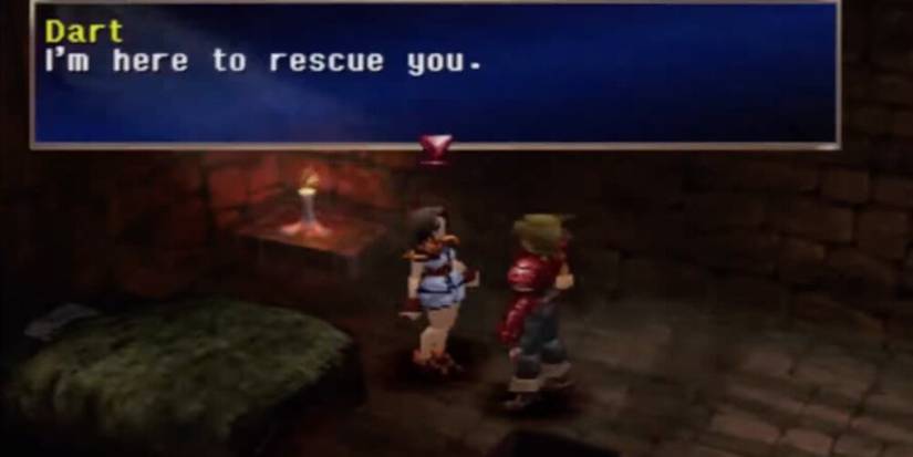 Dart rescuing Shana from her jail cell