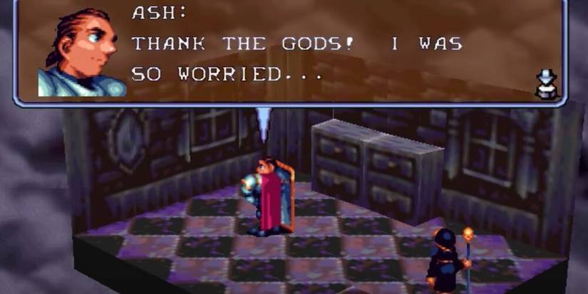 Ash showing concern over Eleni