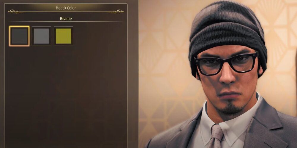 Kiryu wearing a beanie