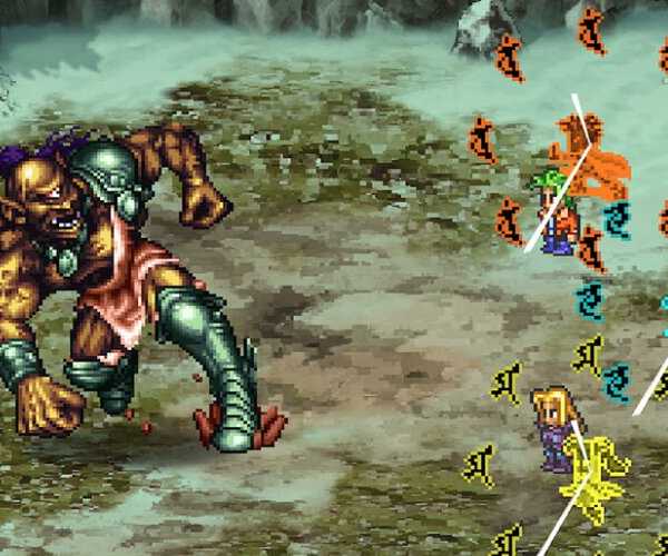 Goblin attacking party members in Romancing SaGa 3