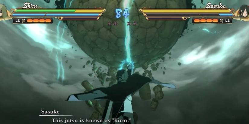 Sasuke calling down Kirin 