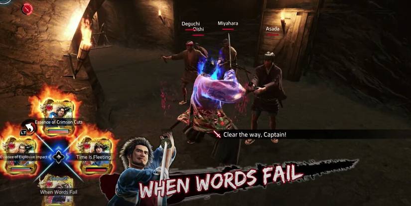 Ichiban trooper card activated in Like A Dragon: Isshin 