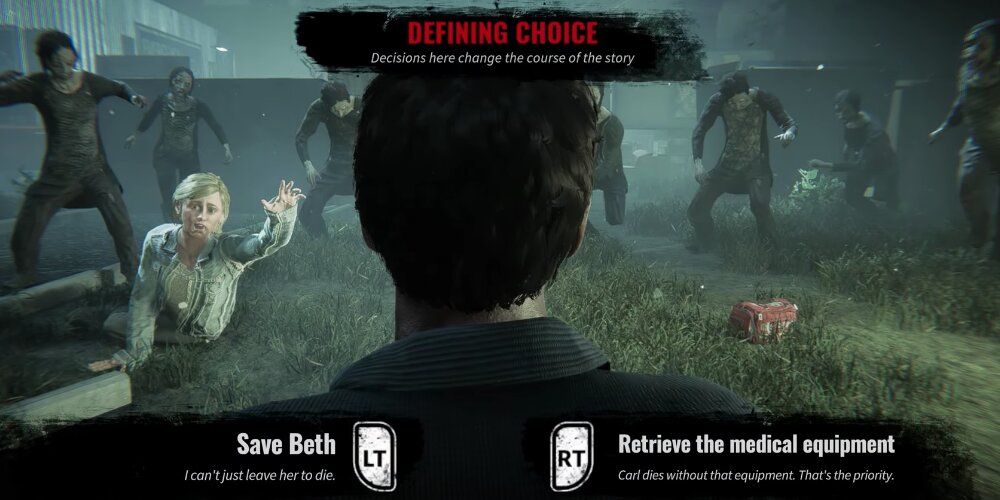 Shane choosing between saving Beth or the medical equipment