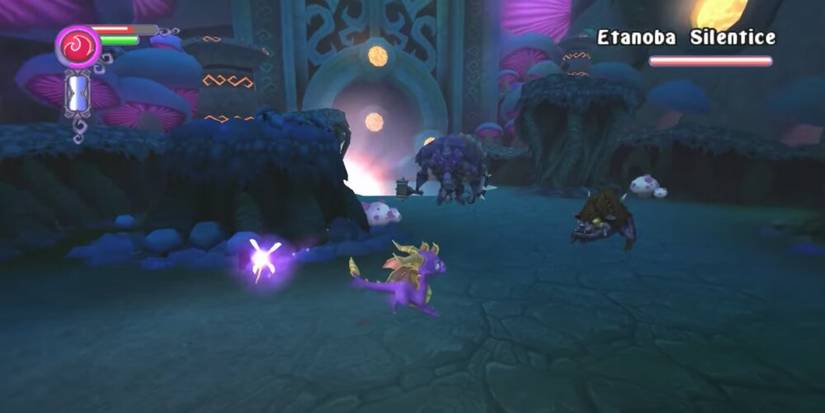 Spyro Surrounded by Enemies