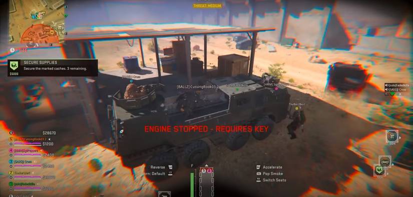 warzone abandoned vehicle mission mrap vehicle