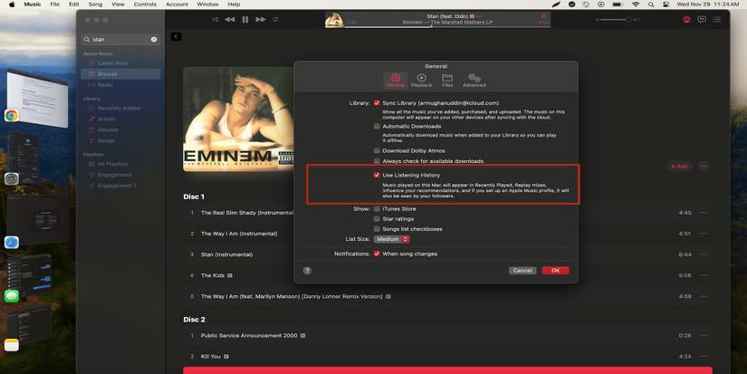 Fix For Apple Music Replay Not Working by turning on listening history