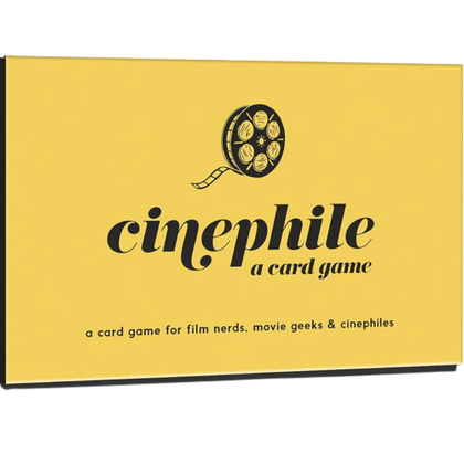 Cinephile card game in a yellow box