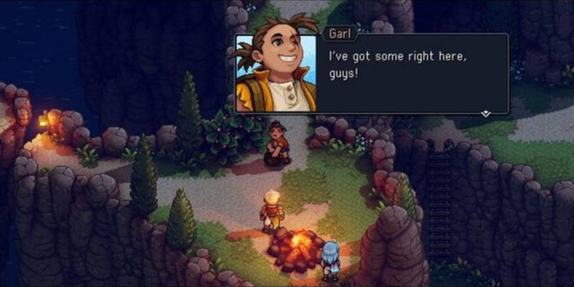 Garl offers comfort on the journey to Valere and Zale