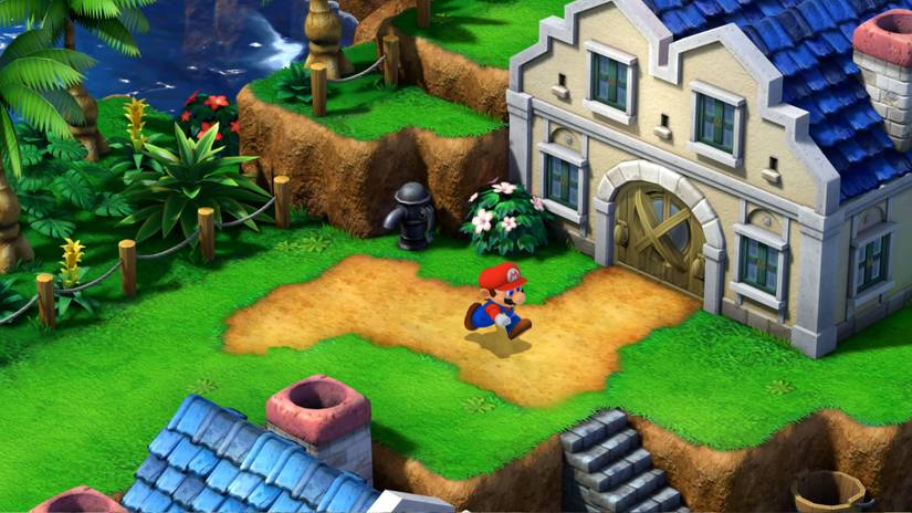 Super Mario RPG Frog Coin Emporium at Seaside Town