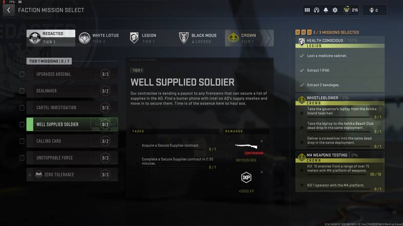 secure supplies contract warzone 2 dmz