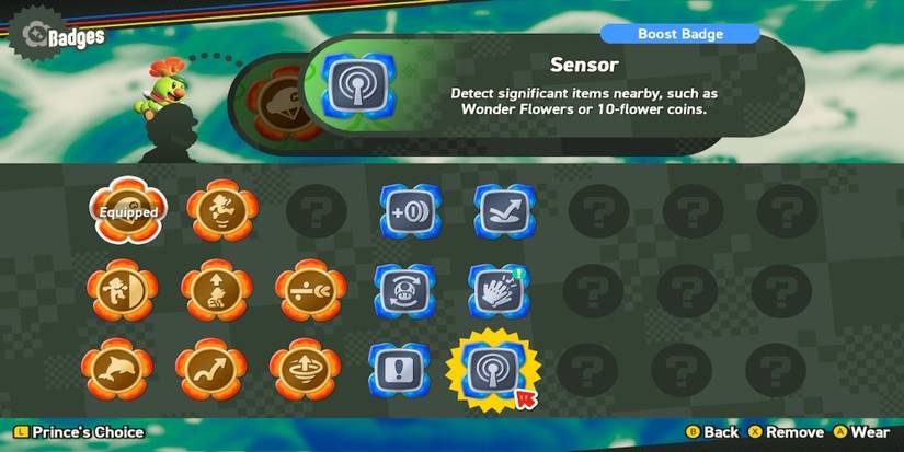 Sensor Badge in Super Mario Bros. Wonder