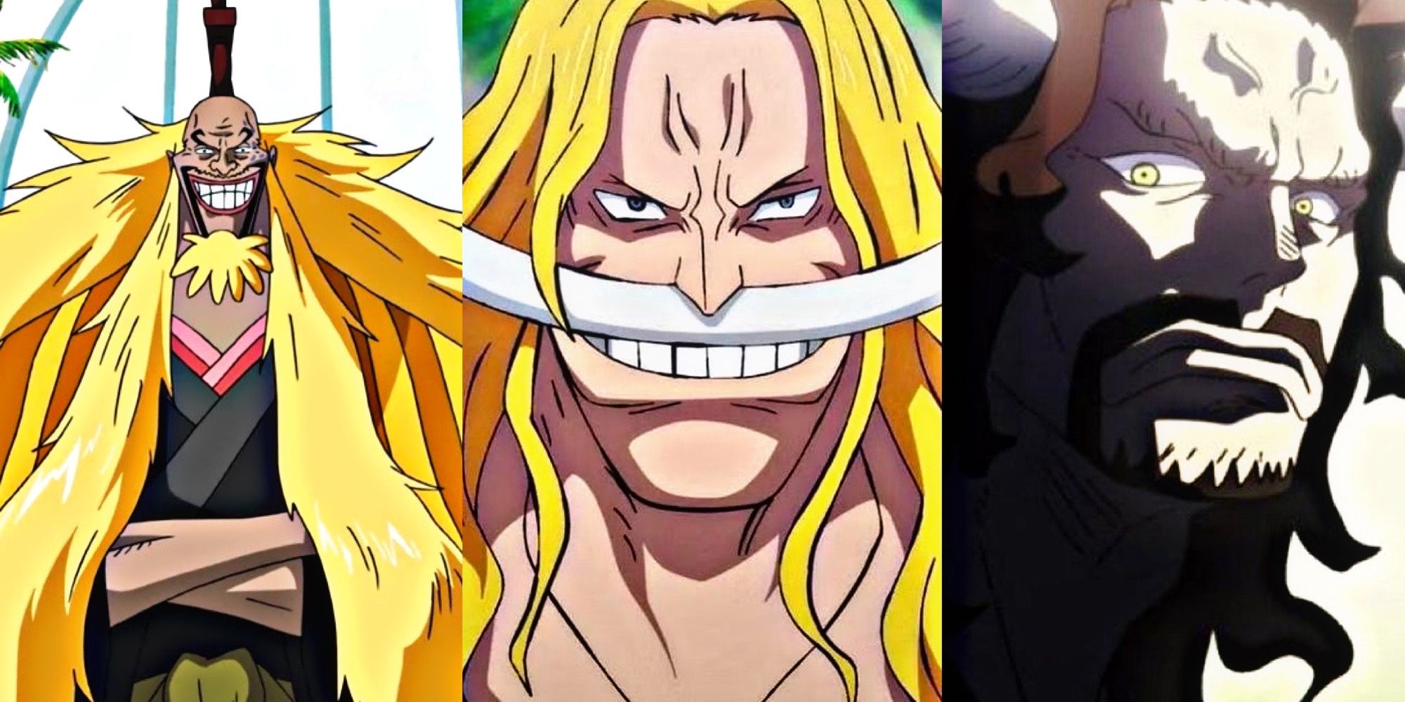 Shiki whitebeard kaido rocks pirates one piece 