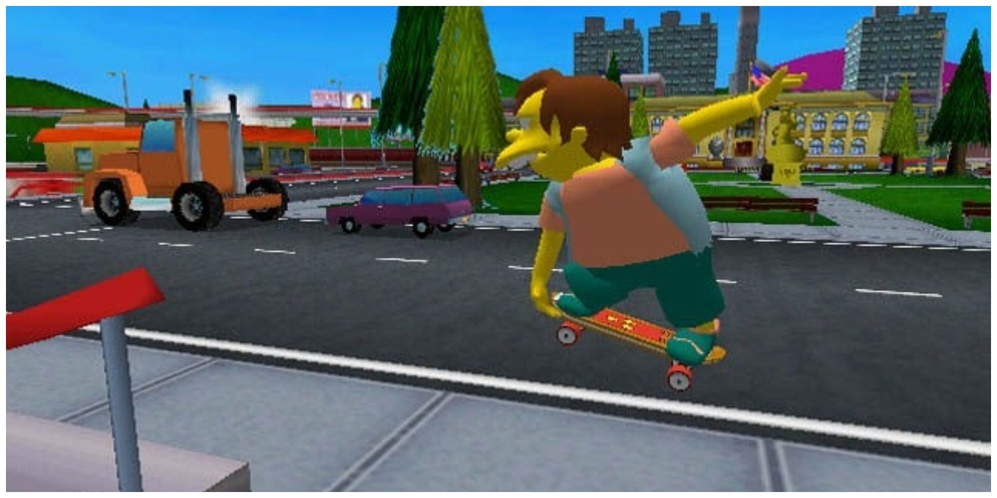 Simspons Skateboarding