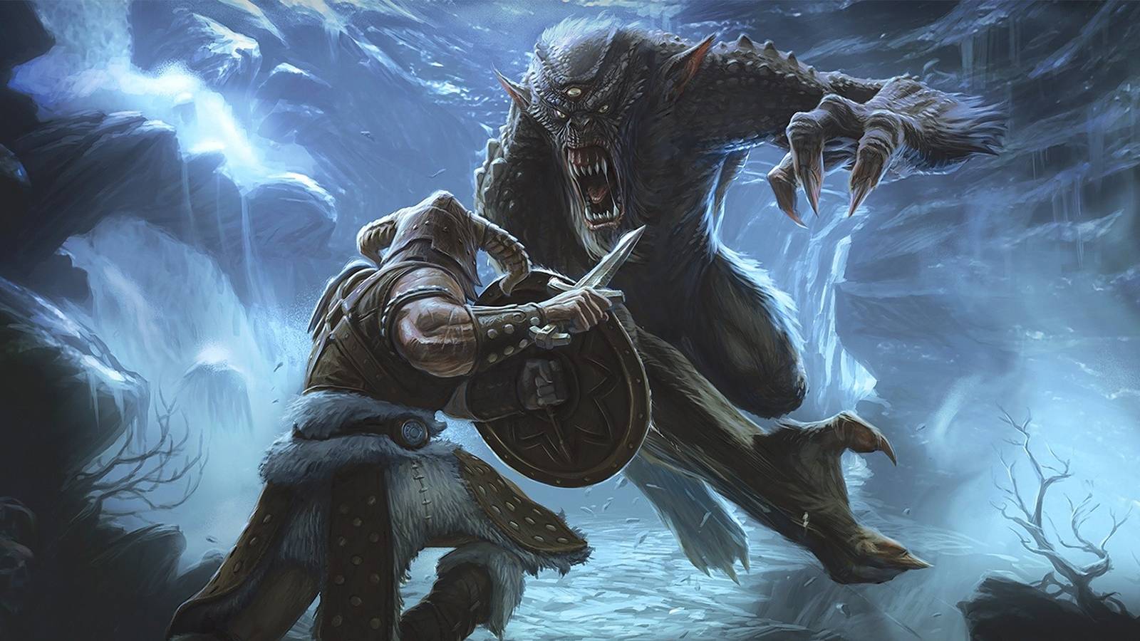 skyrim elder scrolls coolest enemy design in the game troll dragonborn