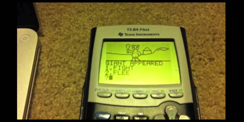 Skyrim on a TI-84 Graphing Calculator by Evan Heaton. Image source: Evan Heaton's YouTube