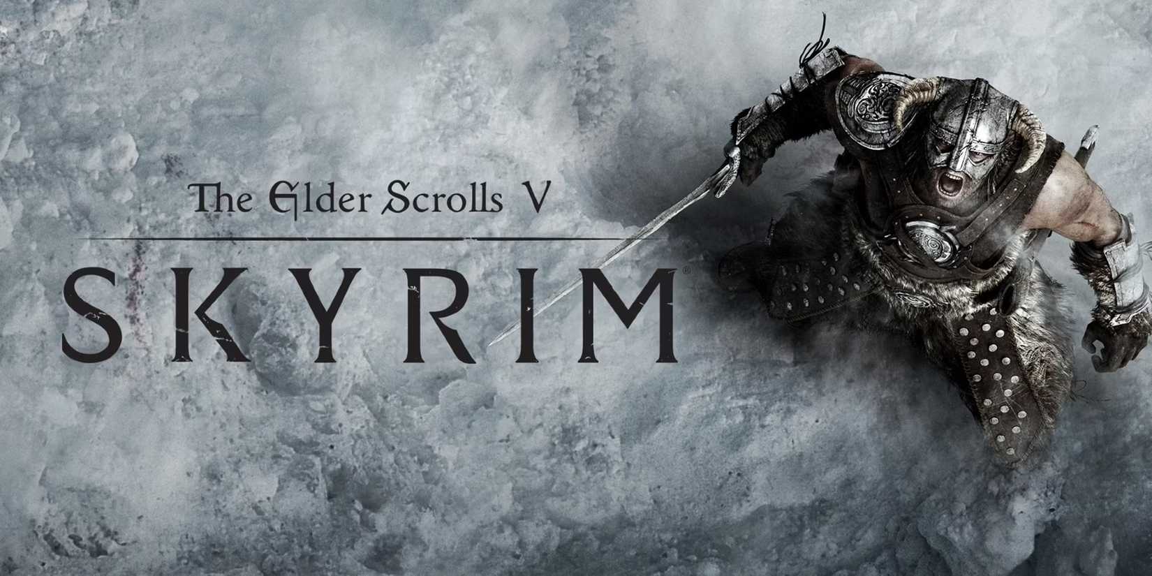 skyrim dragonborn and logo