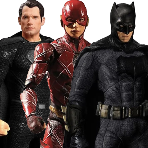Superman, The Flash, & Batman action figures from Zack Snyder Justice League