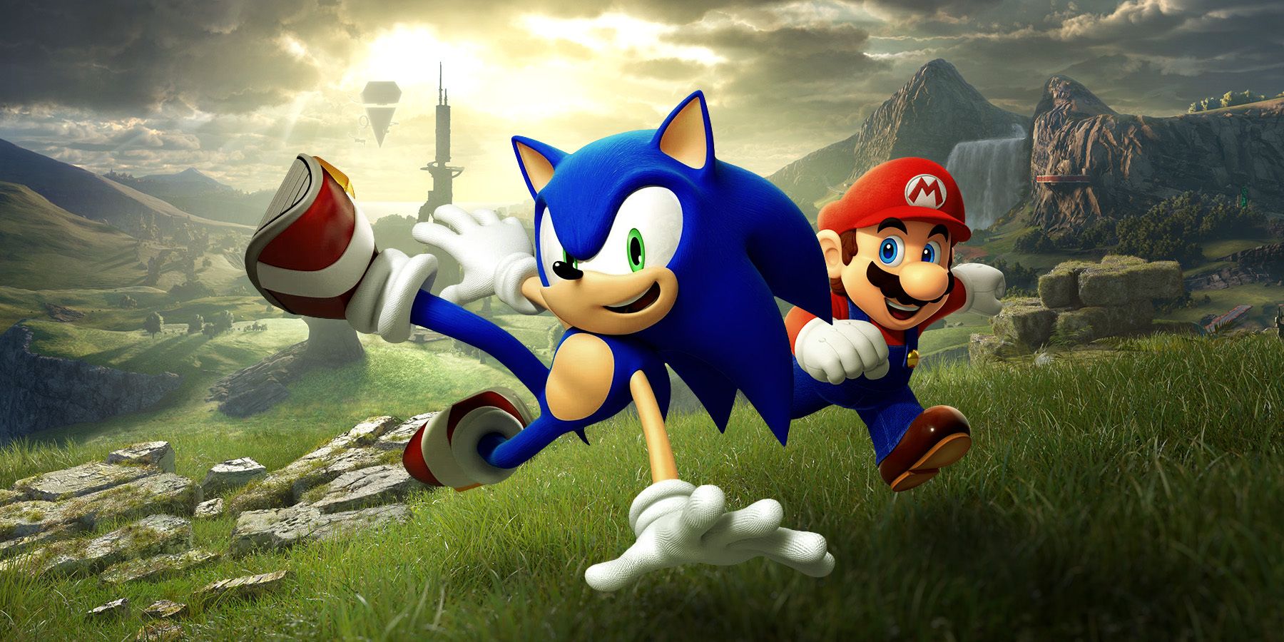 sonic the hedgehog and super mario racing