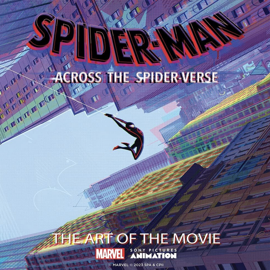 A book titled Spider-Man: Across the Spider-Verse: The Art of the Movie