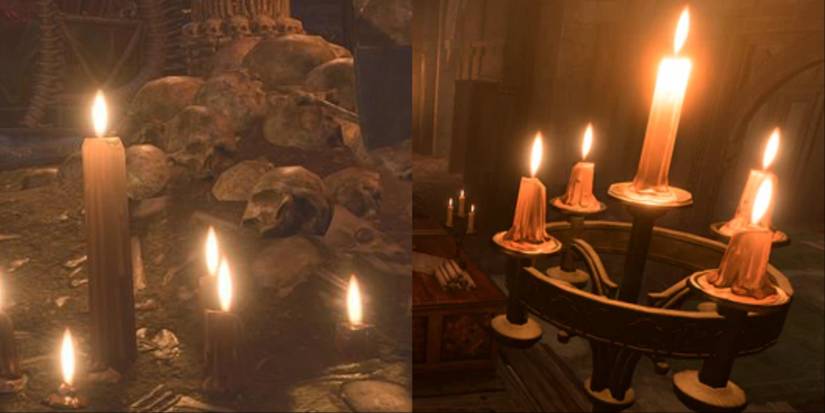 split image candles bg3