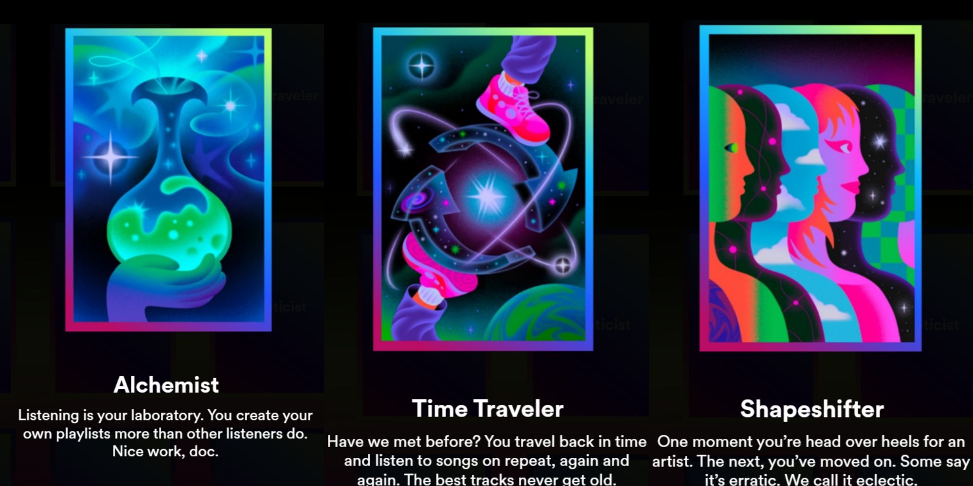 Spotify Wrapped Character Cards