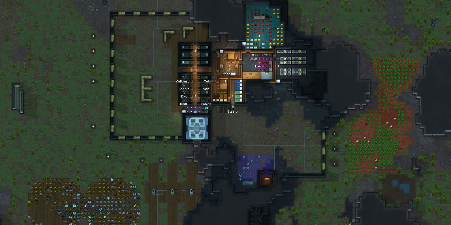 base with farm and outside storage