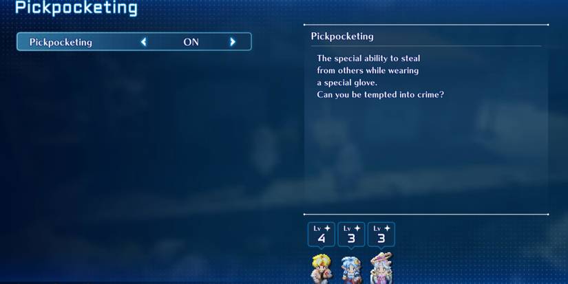 Star Ocean 2 Pickpocketing skill