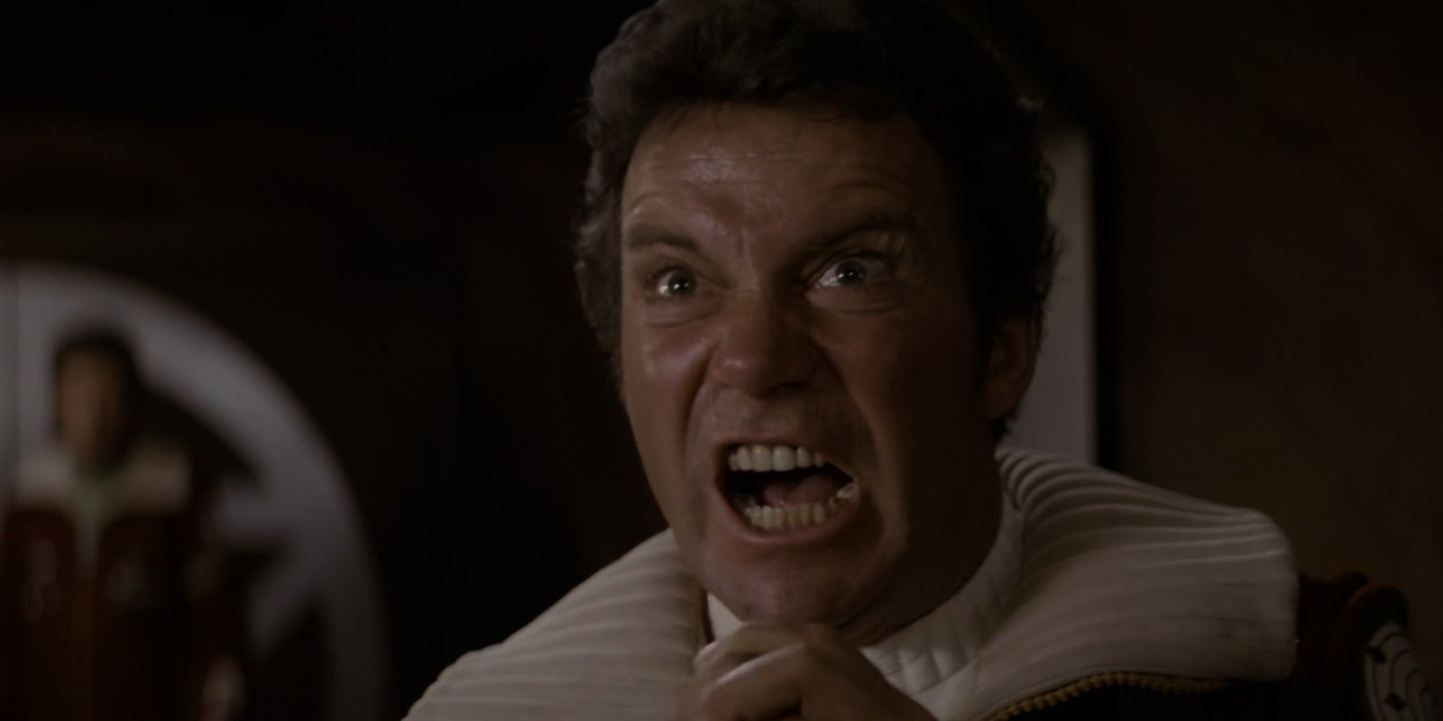 A screaming Kirk in The Wrath of Khan. 