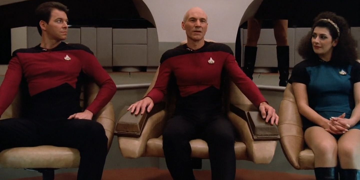Picard in "Encounter At Farpoint".