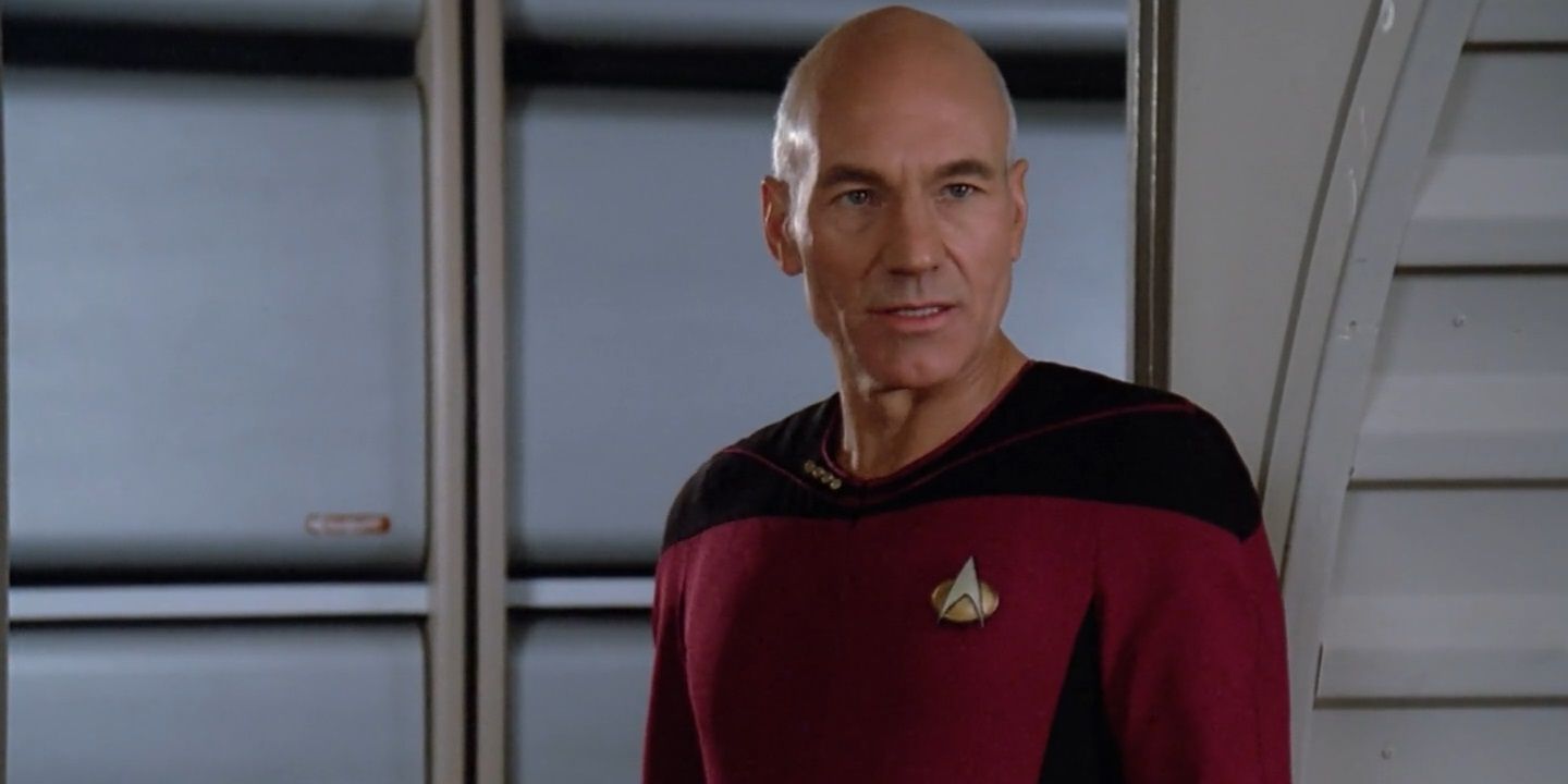 Picard in "Peak Performance".