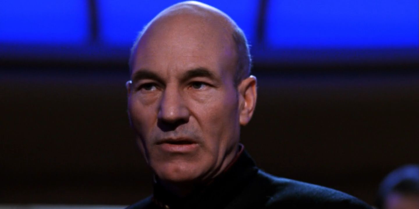 Picard in "Yesterday's Enterprise".