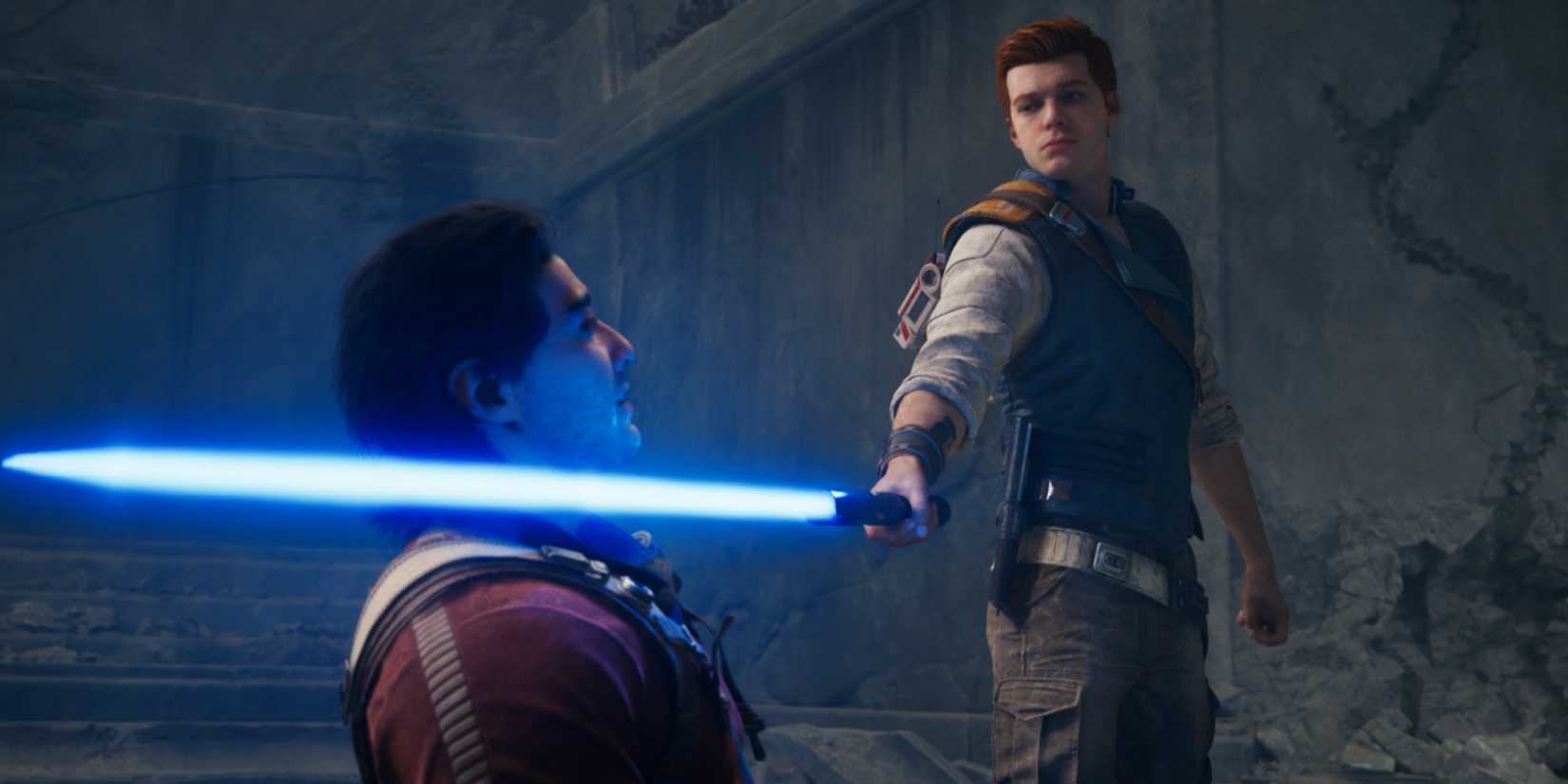 Cal Kestis holding a lightsaber