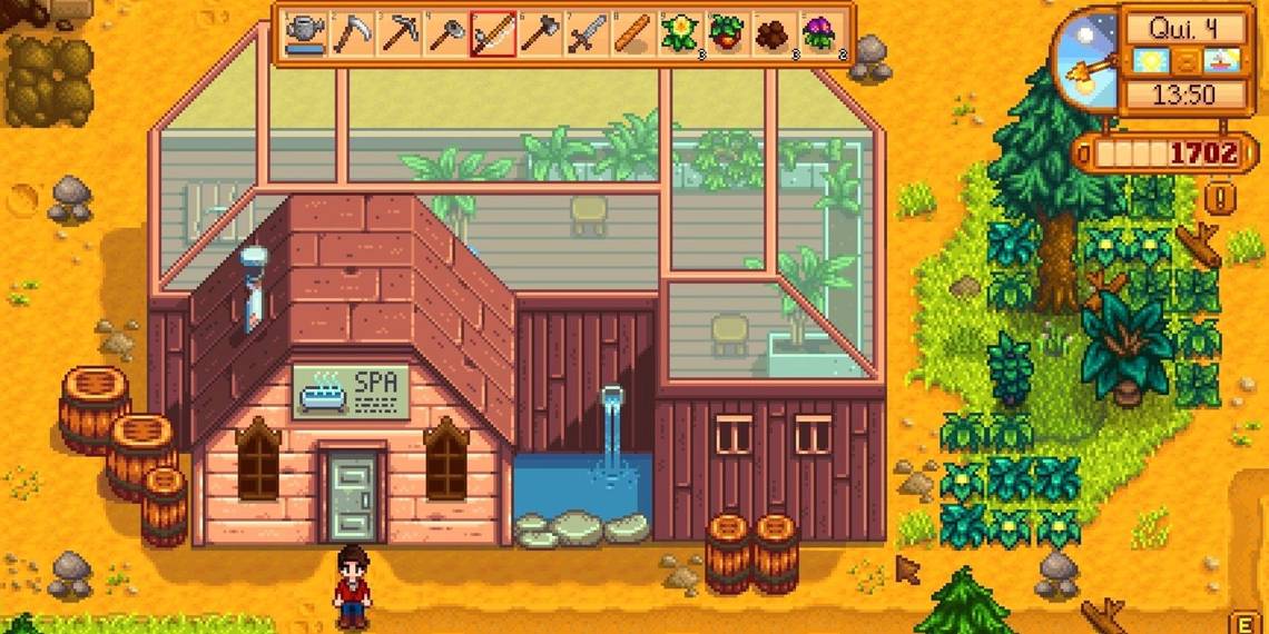 Stardew Valley Glitch Lets Player Give the Spa an Impressive Makeover