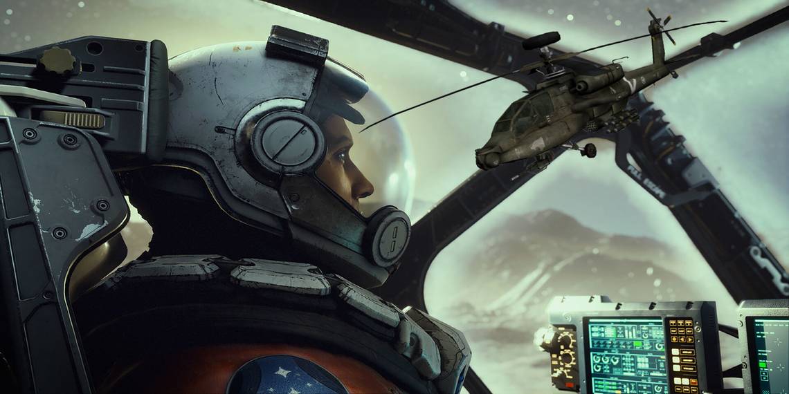 Ingenio Aéreo: Jugador de Starfield Diseña una Nave con Forma de Helicóptero