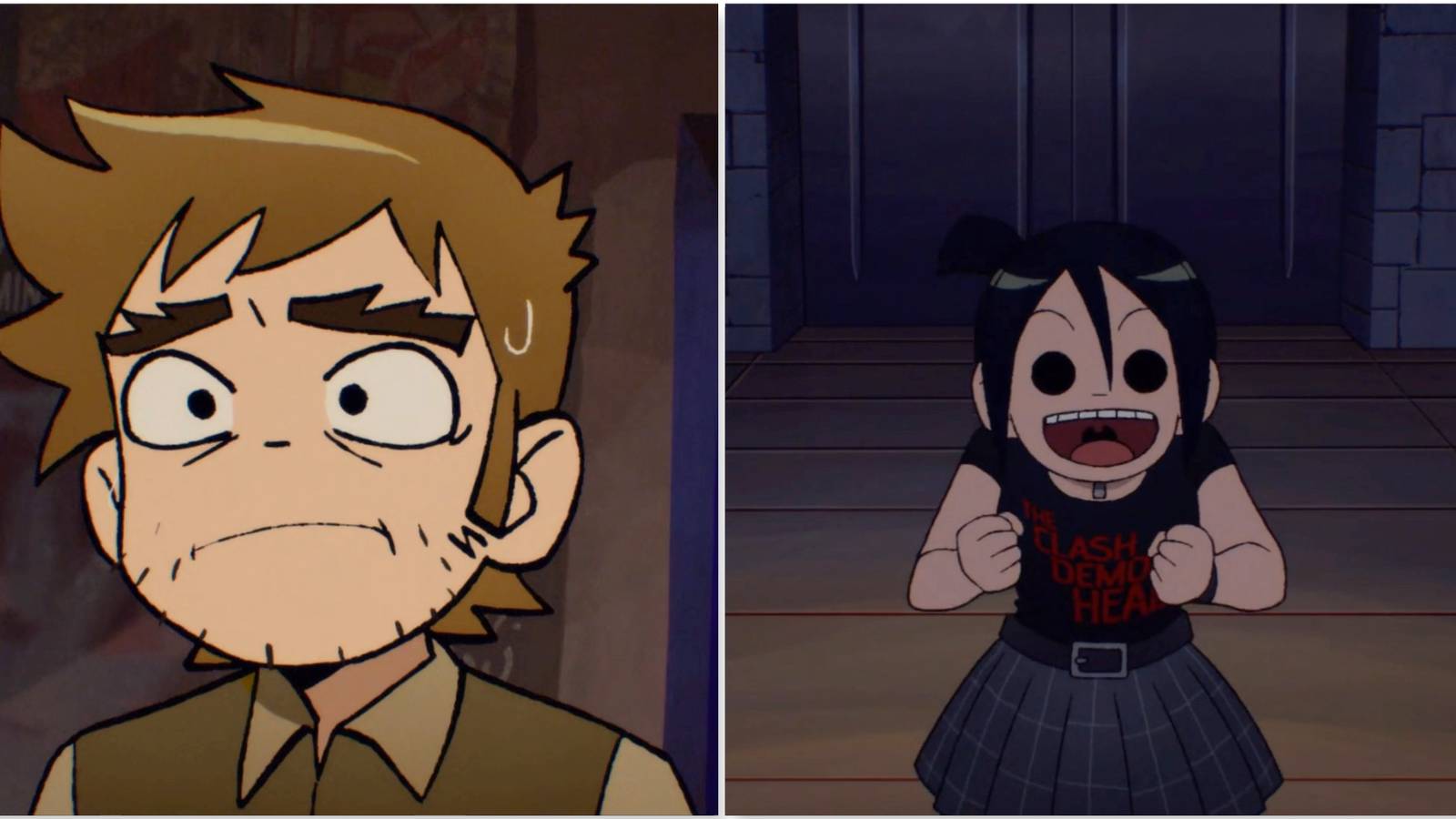 Stephen and Knives in Scott Pilgrim Takes Off