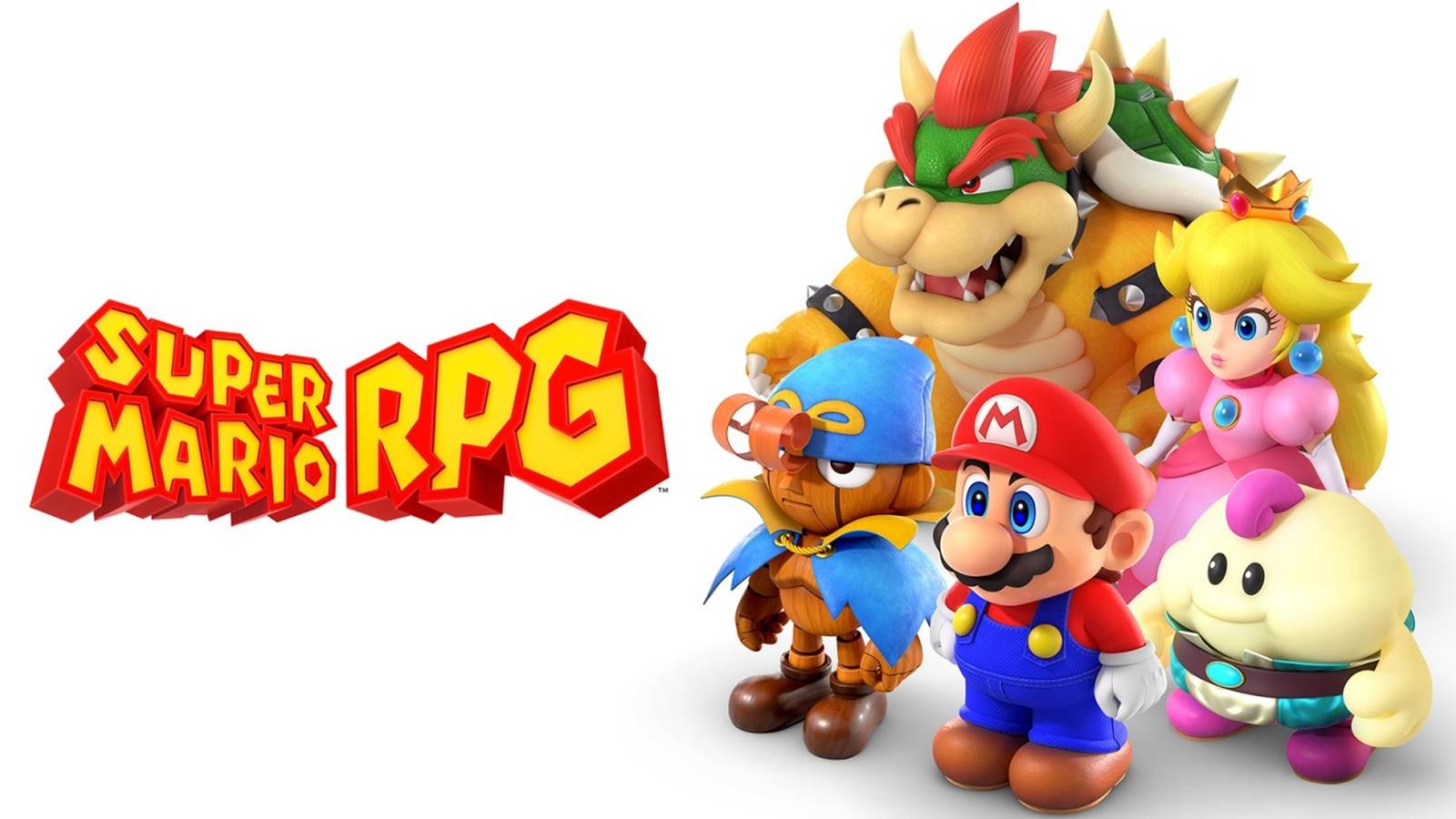 super mario rpg logo and characters