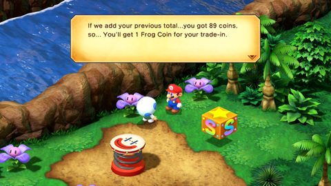 Super Mario RPG Frog Coins from Midas River Minigame