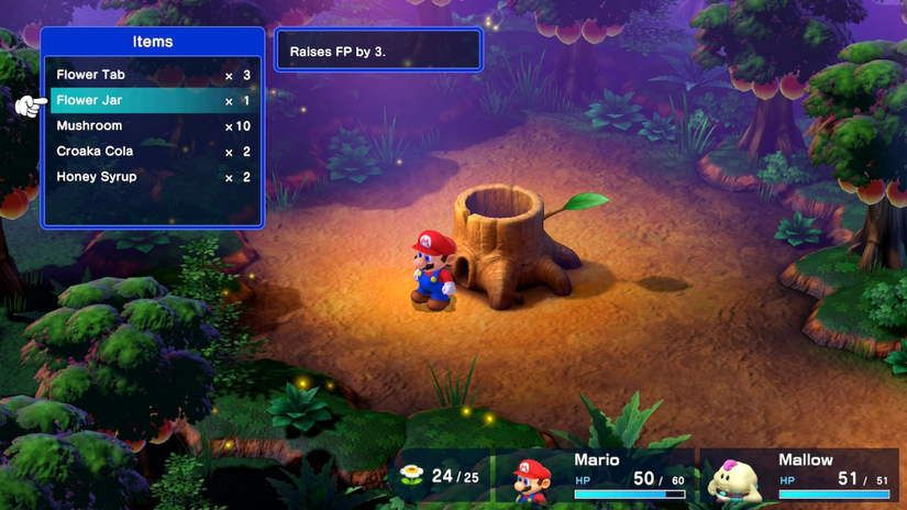 Super Mario RPG Forest Maze Flower Jar