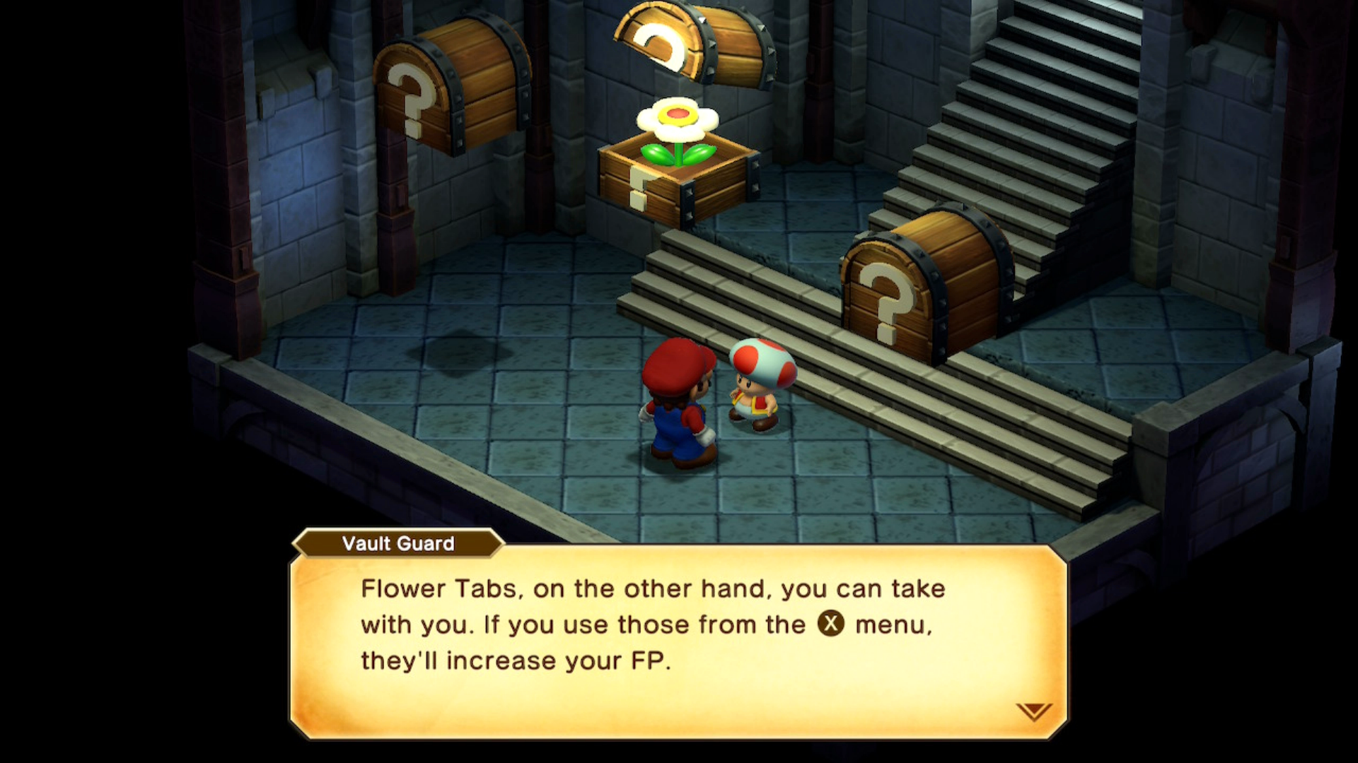 Super Mario RPG Flower Tab in Castle Treasure Room