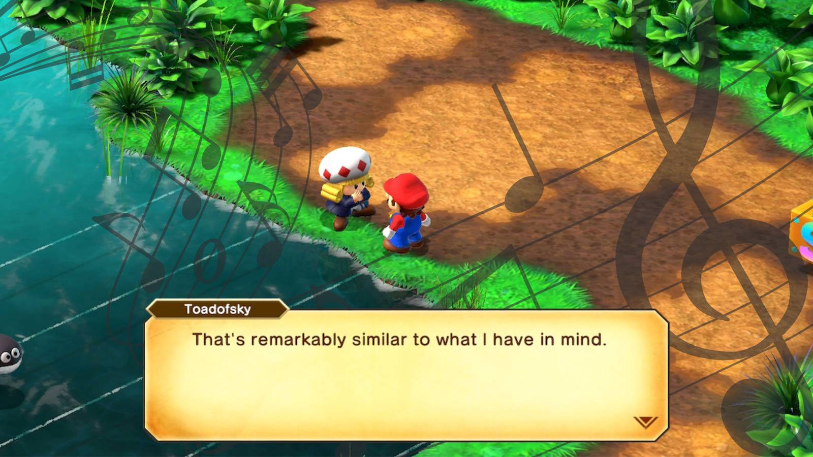 Super Mario RPG Toadofsky Music Puzzle with added stock music