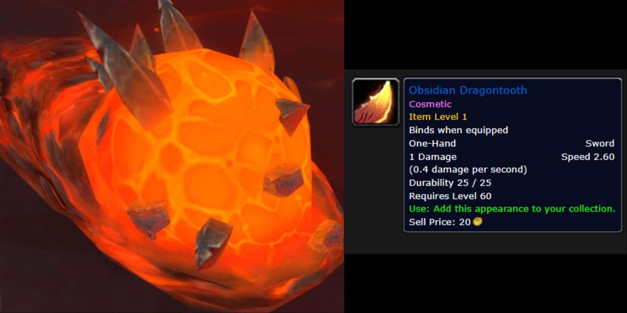 surging-magma obsidian dragontooth wow rare items