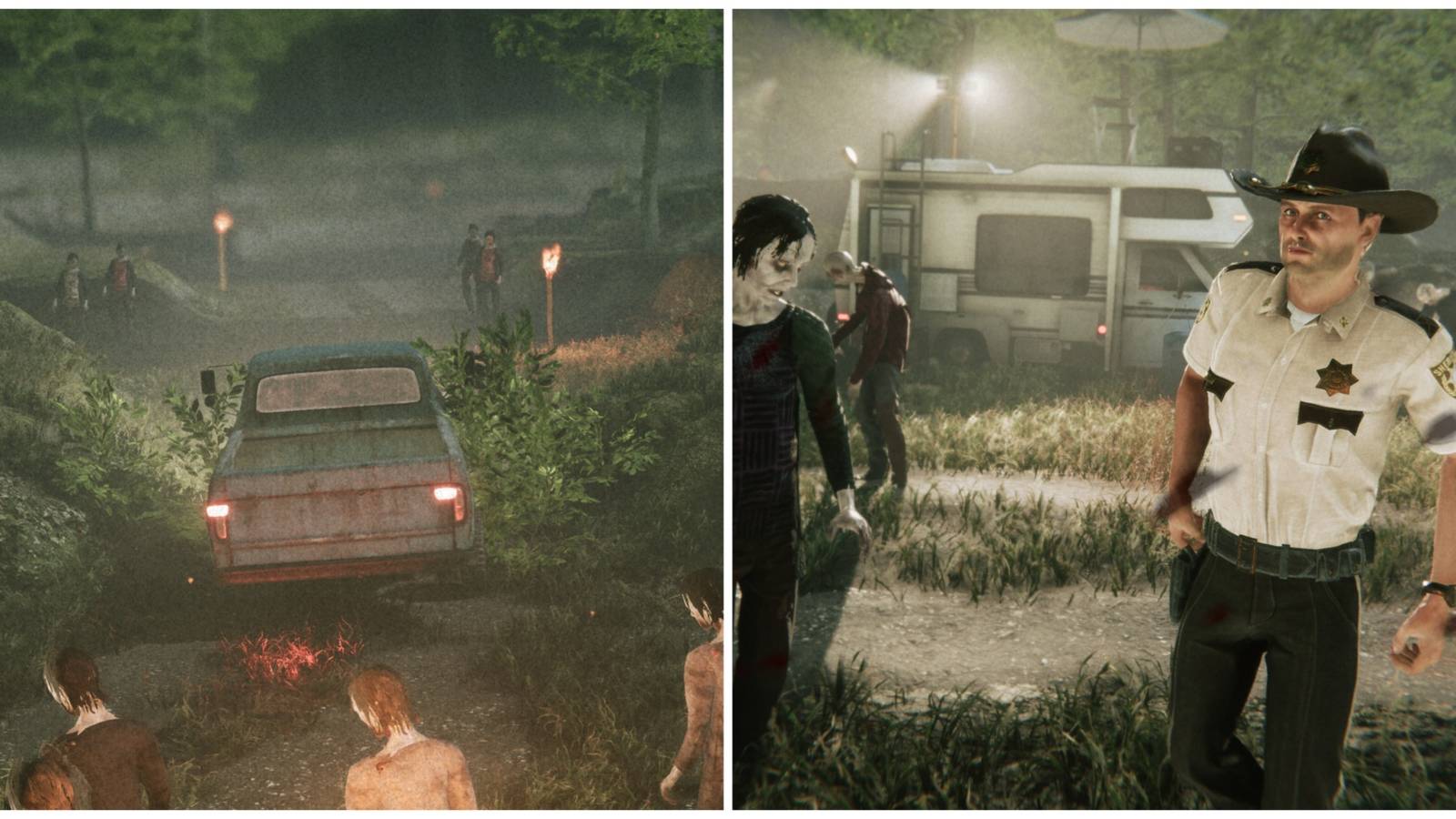 pick up truck in survivor camp