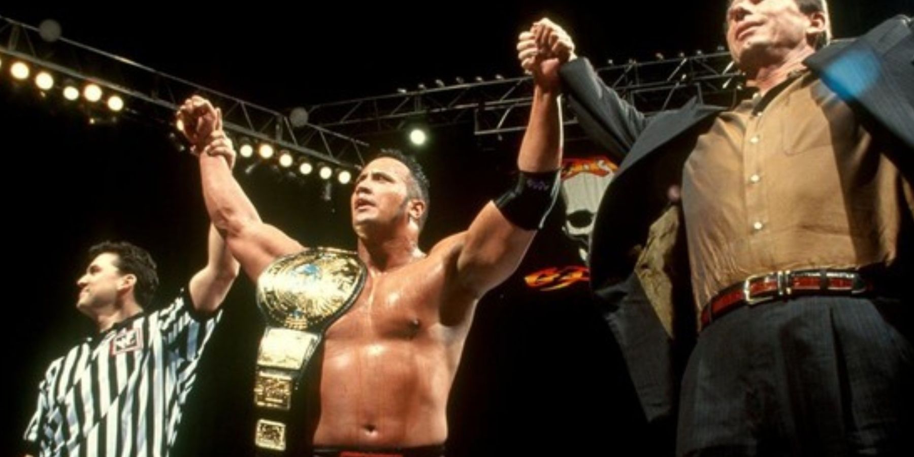 Shane McMahon. The Rock. Vince McMahon.