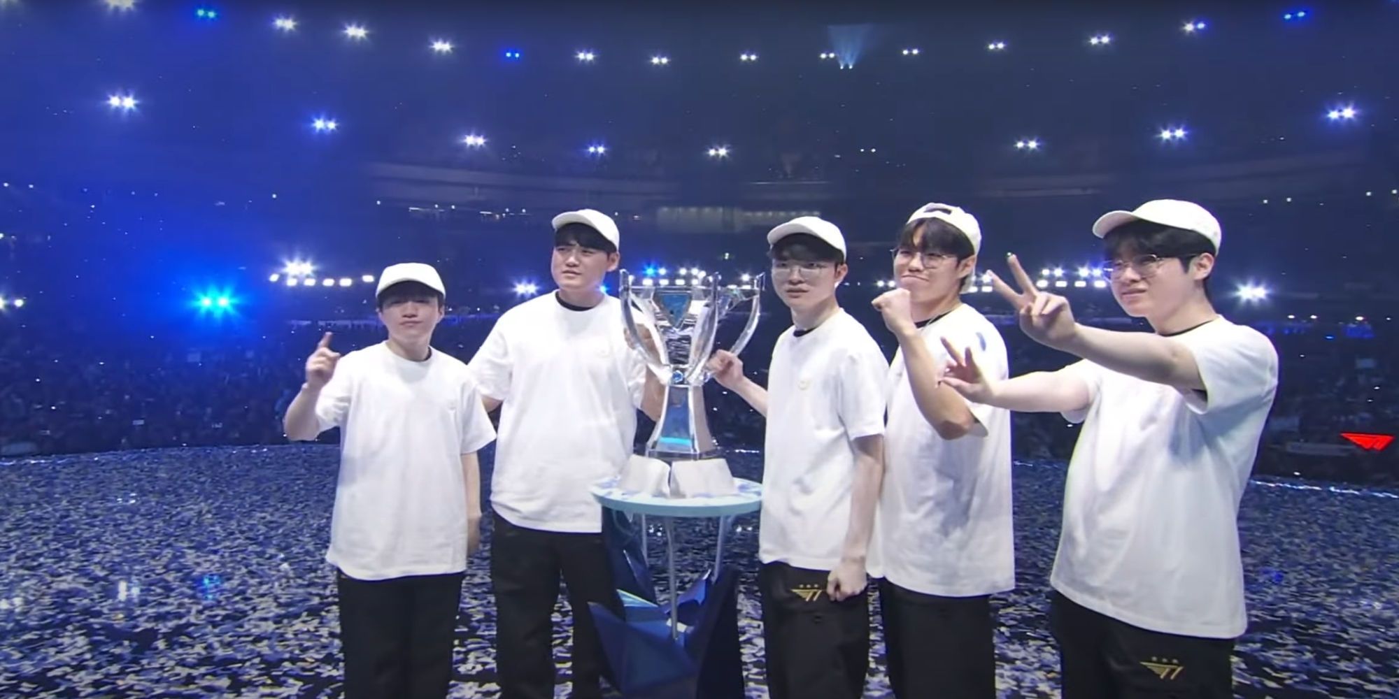 T1 winning S13 Worlds in League of Legends