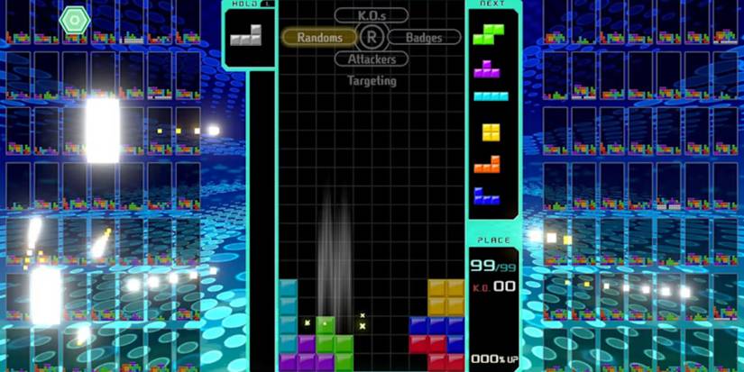 Gameplay in Tetris 99