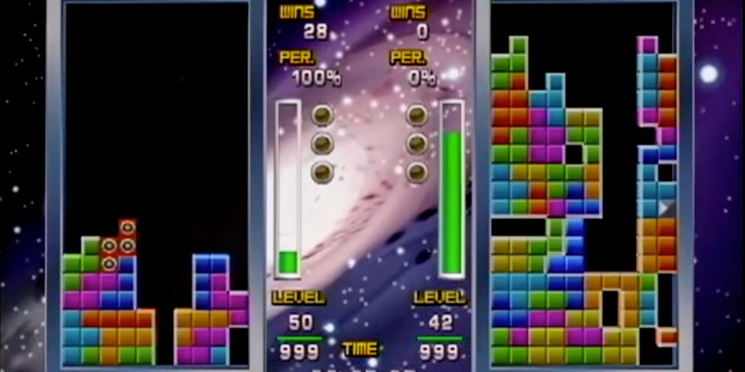 Tetris The Grand Master 3 Terror-Instinct celestial backdrop in multiplayer