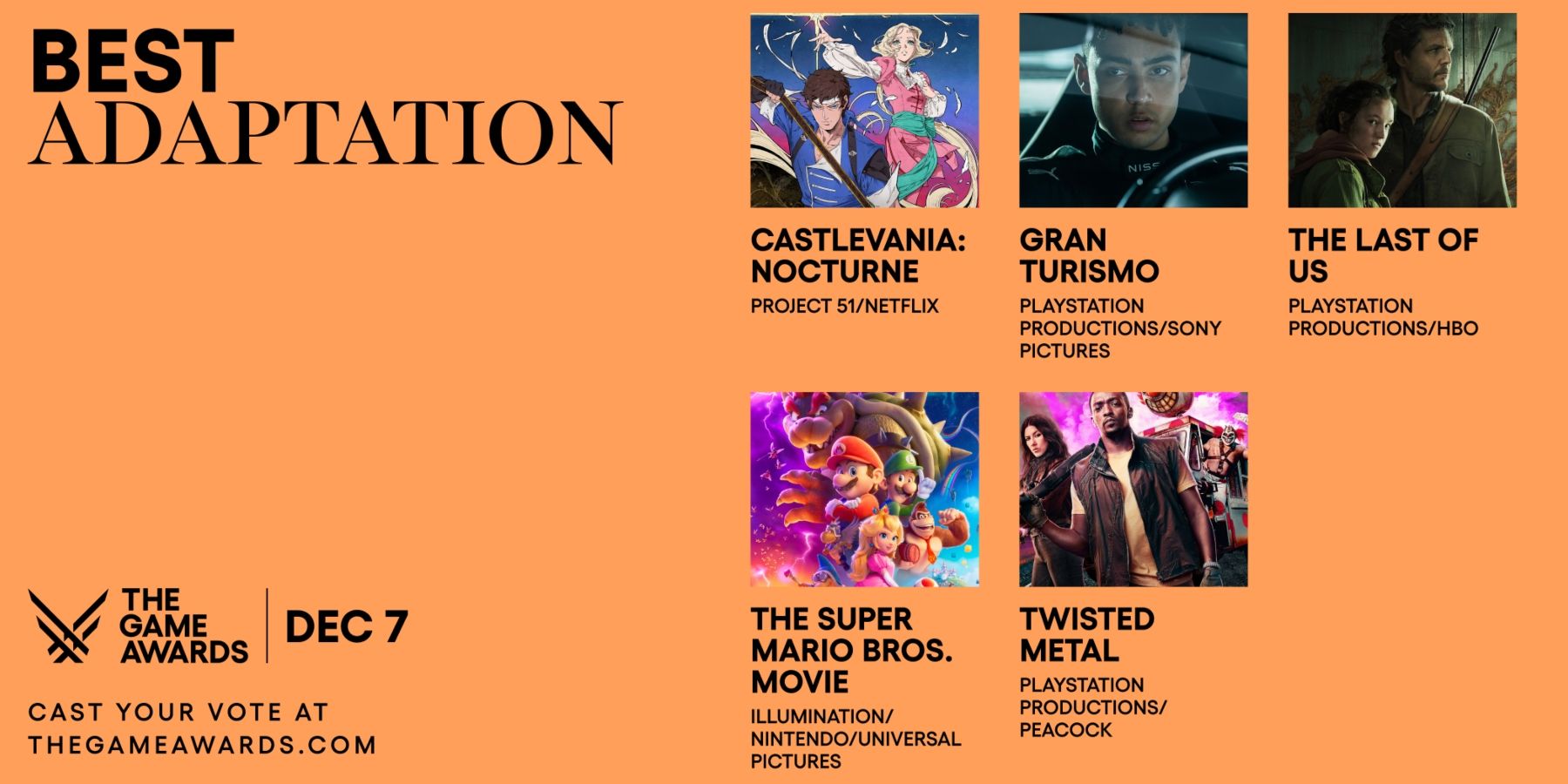 Best Adaptation, Nominees