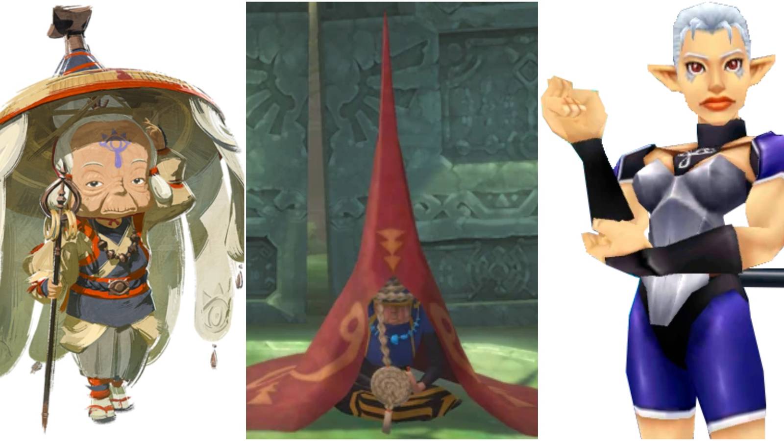 Impa from Tears of the Kingdom, Skyward Sword and Ocarina of Time