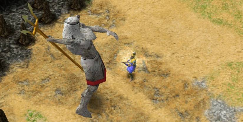 The Living Poseidon Statue from Age of Mythology