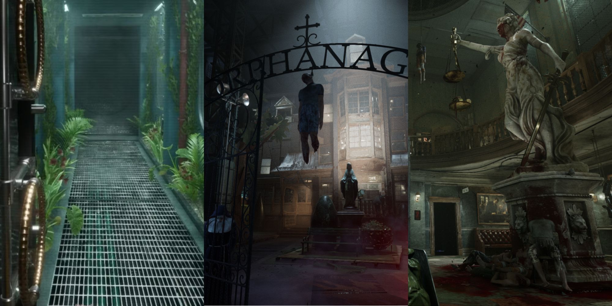 Reborn Entrance, Orphanage Entrance, and Courtroom in The Outlast Trials